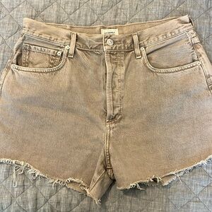Citizens of Humanity Marlow Denim Shorts – High Rise Cutoff, Size 29 Raw Hem